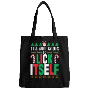 Discover Not Going To Lick Itself Candy Cane Funny Christma Bags