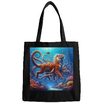 Discover The octopus-tiger Bags