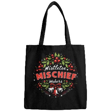 Discover Mistletoe Mischief Makers Funny Matching Christmas Bags