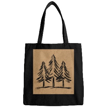Discover Skinny pine trees Pine forest gift for nature hike Bags