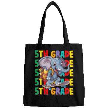 Discover Fifth 5th Grade Back To School Elephant Skateboard Bags
