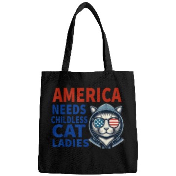 Discover America Needs Childless Cat Ladies Bags
