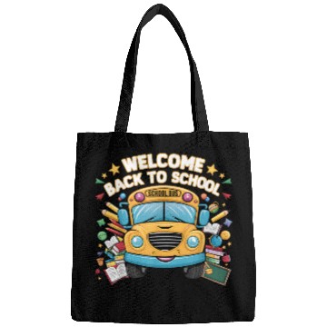 Discover Welcome Back To School Bus Happy First Day Of Scho Bags