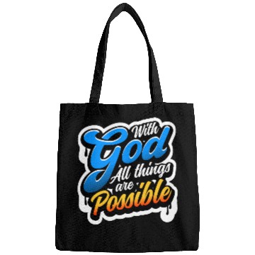 Discover WITH GOD with out spray effect Bags