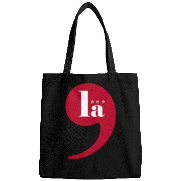 Discover Comma La - Kamala Harris 2024 Playful LA Election Bags