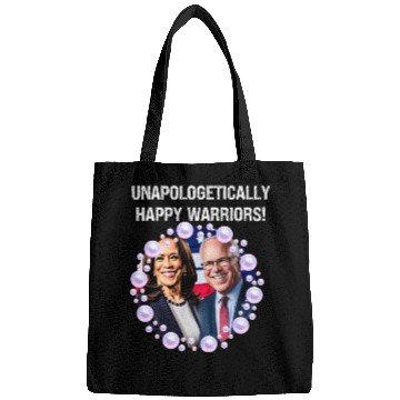 Discover Harris & Walz Unapologetically happy warriors 2024 Bags