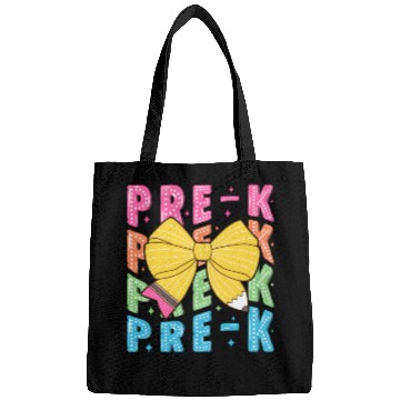 Discover Retro Coquette Pre-K Teacher Student Funny Back To Bags