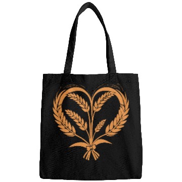 Discover Wheat Cereal Grain Food Lover Funny Design Bags