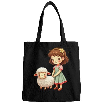 Discover Girl with Cute Lamb Bags