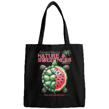 Discover Watermelon Turtle Lover Funny Summer Design Bags