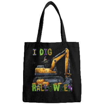 Discover Construction Halloween Toddler I Dig Halloween Exc Bags