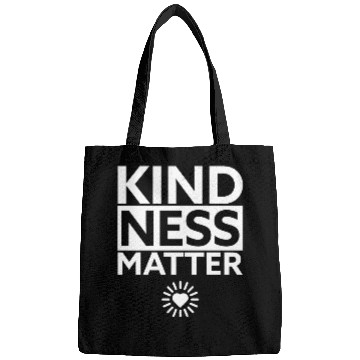 Discover Kindness Matters Positive Message Heart Design Bags