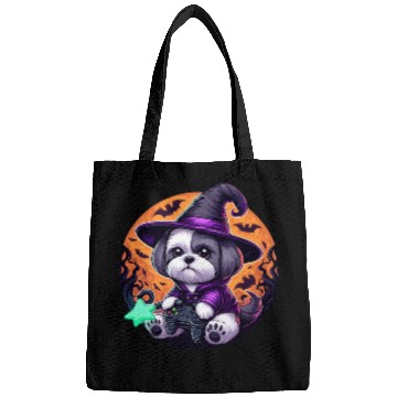 Discover Halloween design Shih Tzu Wizard gamer Bags