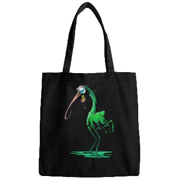 Discover Funky Green Bird Creature Bags
