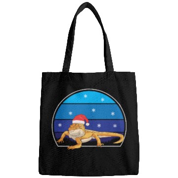 Discover Iguana Christmas Light Sweater Funny Animals Lover Bags
