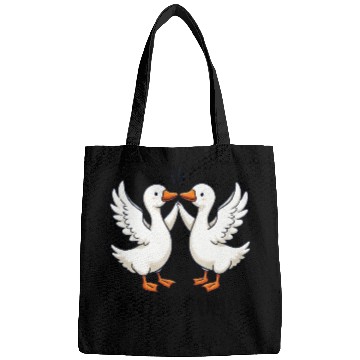 Discover Cute Goose Bumps Funny Animal Pun Lover Bags