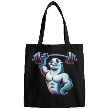 Discover Seal with Barbell Fitness Gym Training Bags