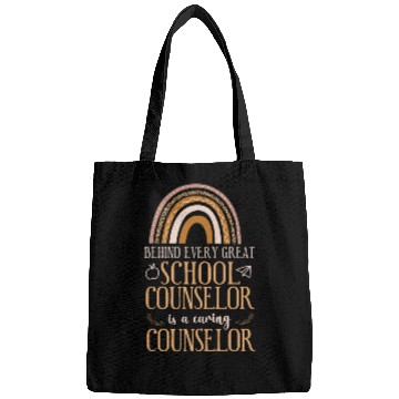 Discover School Counselor Rainbow Behind Bags