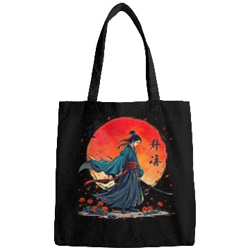 Discover Samurai Warrior Embraces Spirits Bags