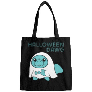 Discover Ghost Manatee - Halloween Dawg Bags