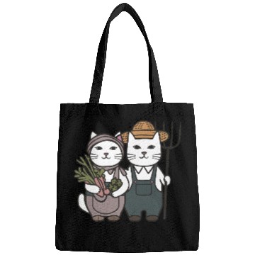 Discover Farmer Cat Feline Couple Bags