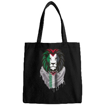 Discover Palestinian Lion with Flag Colors Bags