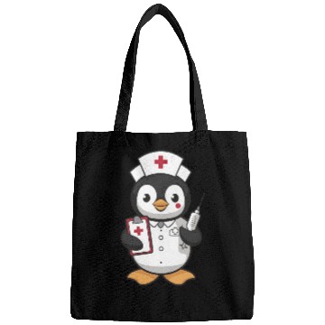 Discover Cute Nurse Penguin With Syringe Bags