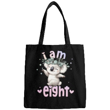 Discover 8th Birthday Girl Koala bear 8 Years Eight 8 Birth Bags