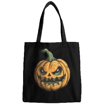 Discover Grinning Green Stem Jack-O-Lantern Bags
