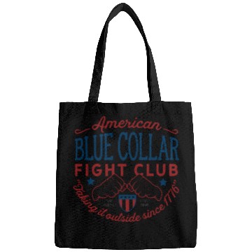 Discover Blue Collar Fight Club Working Class Design Bags