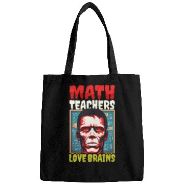 Discover Halloween Math Teacher Math Teachers Love Brains Bags