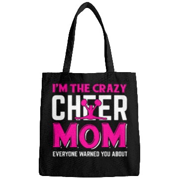 Discover Crazy Cheer Mom Cheerleading Mommy Mother's Day Bags