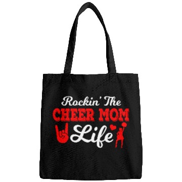 Discover Rockin Cheer Mom Life Cheerleading Mother's Day Bags