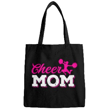 Discover Cheer Mom Funny Cheerleading Mommy Mother's Day Bags