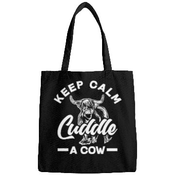 Discover Keep Calm Cuddle A Highland Cow Bags