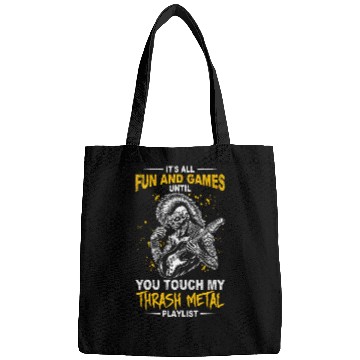 Discover Metalhead Art for Trash Metal Fan Bags
