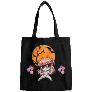 Discover Chibi Mummy Illustration for Halloween Bags