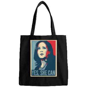 Discover Kamala Harris USA Election Yes SHE CAN Bags