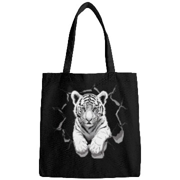 Discover peeking tiger cub Bags