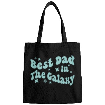 Discover best dad in the galaxy logo father day gift dad Bags