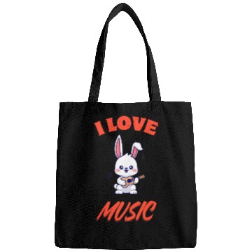 Discover CUTE RABBIT GUITAR PLAYER Bags