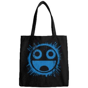 Discover Blue Joyful Face Bags