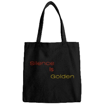 Discover Silence Is Golden Red Bags