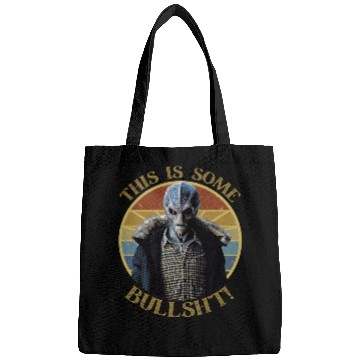 Discover Some bullsh*t retro sunset Resident Alien Bags