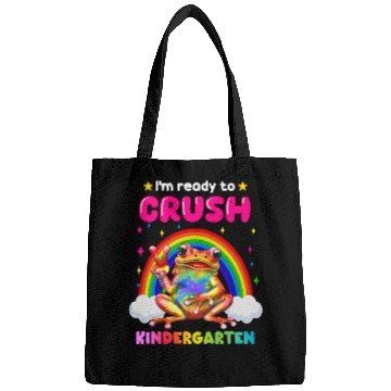 Discover I'm Ready To Crush Kindergarten Frog Bags