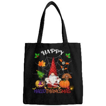 Discover Happy HalloThanksMas Gnome Bags
