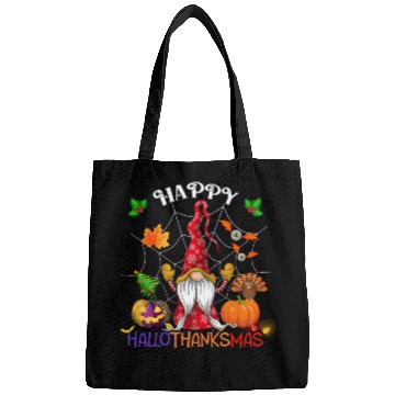Discover Happy HalloThanksMas Gnome Bags