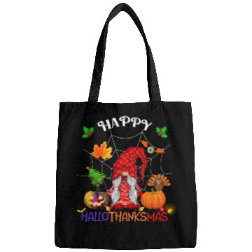 Discover Happy HalloThanksMas Gnome Bags