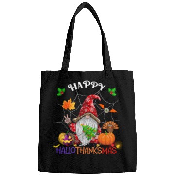 Discover Happy HalloThanksMas Gnome Bags