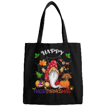 Discover Happy HalloThanksMas Gnome Bags